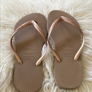 Havaianas Tan Flip Flops